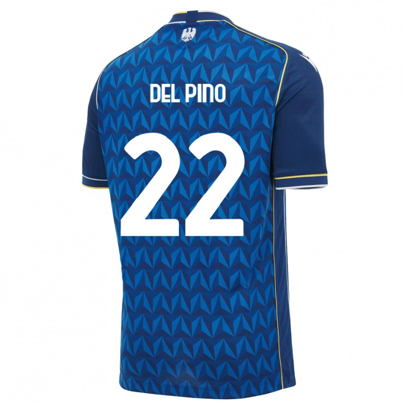 Danxen Damen Lorenzo Del Pino #22 Königsblau Weiß Blau Auswärtstrikot Trikot 2026/27 T-Shirt Schweiz