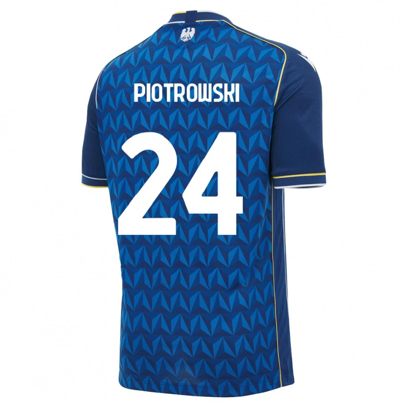 Danxen Damen Jakub Piotrowski #24 Königsblau Weiß Blau Auswärtstrikot Trikot 2026/27 T-Shirt Schweiz