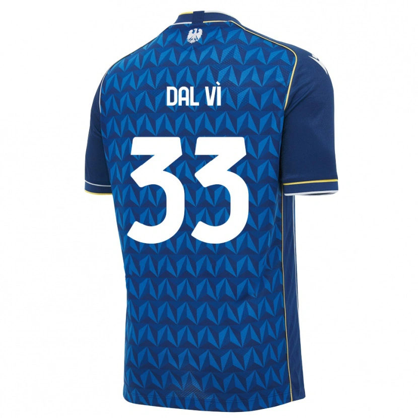 Danxen Damen Matteo Dal Vì #33 Königsblau Weiß Blau Auswärtstrikot Trikot 2026/27 T-Shirt Schweiz