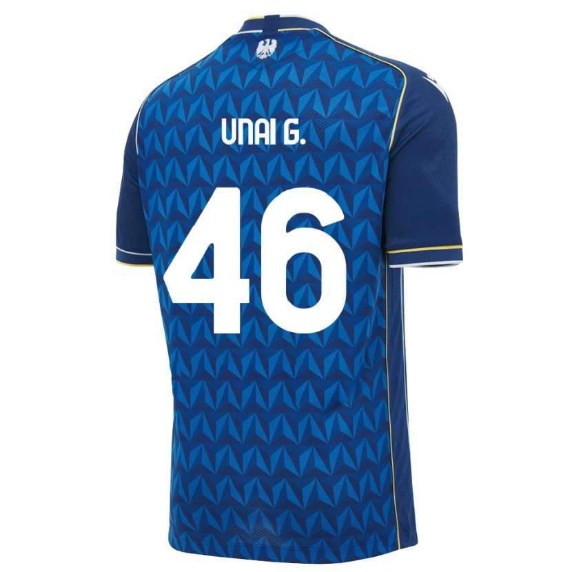 Danxen Damen Unai Gómez #46 Königsblau Weiß Blau Auswärtstrikot Trikot 2026/27 T-Shirt Schweiz