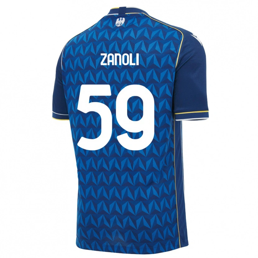 Danxen Damen Alessandro Zanoli #59 Königsblau Weiß Blau Auswärtstrikot Trikot 2026/27 T-Shirt Schweiz
