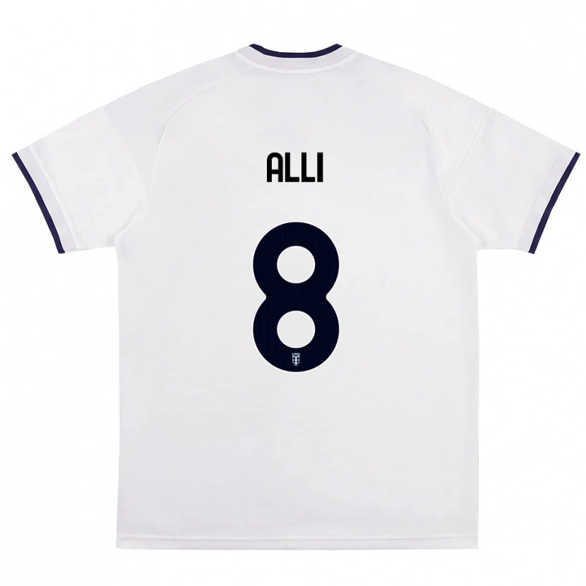 Danxen Damen Dele Alli #8 Weiß Rot Königsblau Auswärtstrikot Trikot 2026/27 T-Shirt Schweiz