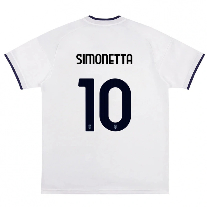 Danxen Damen Jacopo Simonetta #10 Weiß Rot Königsblau Auswärtstrikot Trikot 2026/27 T-Shirt Schweiz