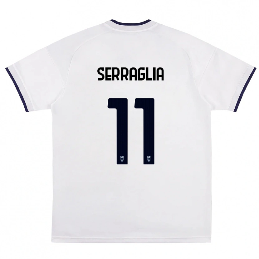 Danxen Damen Lucas Serraglia #11 Weiß Rot Königsblau Auswärtstrikot Trikot 2026/27 T-Shirt Schweiz