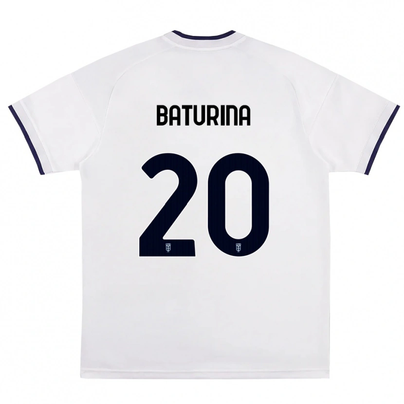 Danxen Damen Martin Baturina #20 Weiß Rot Königsblau Auswärtstrikot Trikot 2026/27 T-Shirt Schweiz