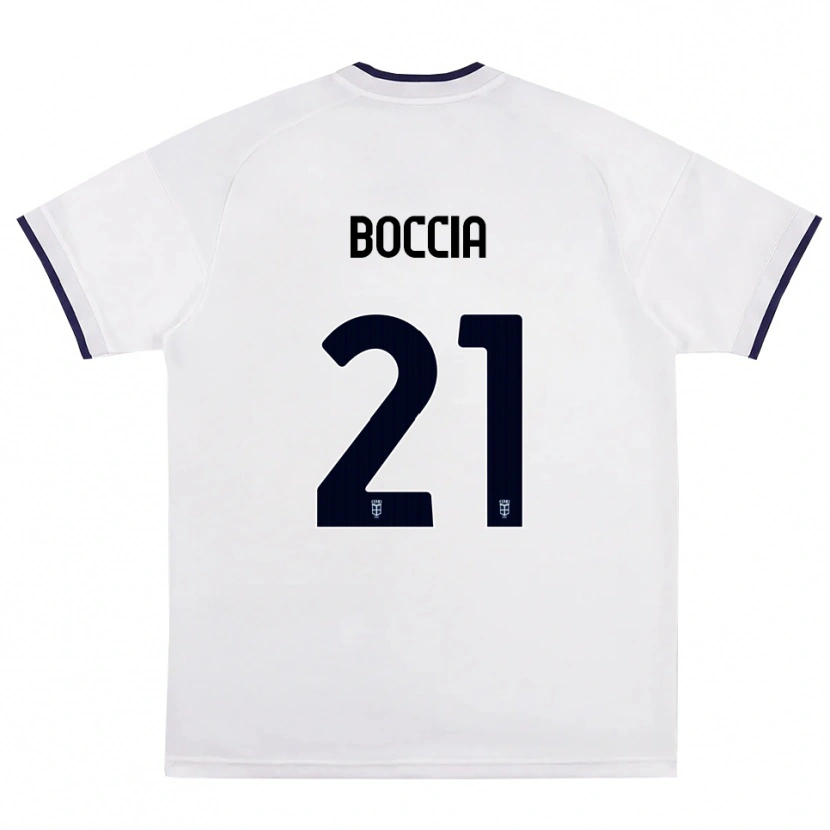 Danxen Damen Thomas Boccia #21 Weiß Rot Königsblau Auswärtstrikot Trikot 2026/27 T-Shirt Schweiz