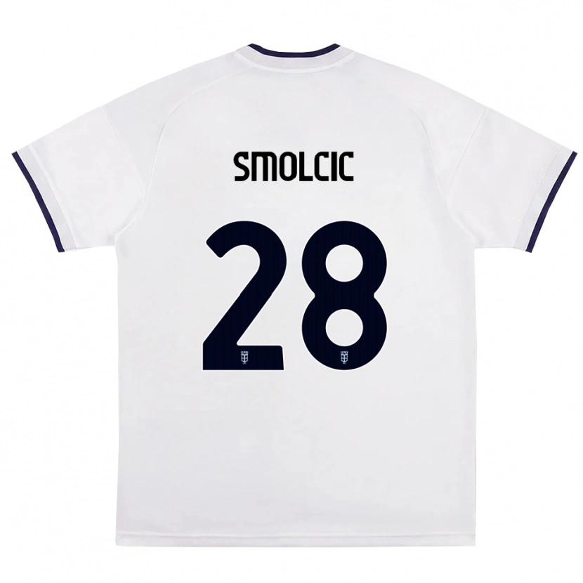 Danxen Damen Ivan Smolcic #28 Weiß Rot Königsblau Auswärtstrikot Trikot 2026/27 T-Shirt Schweiz