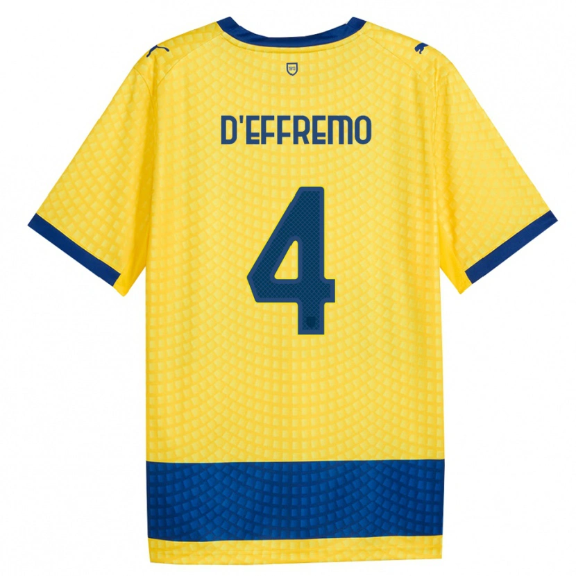Danxen Damen Dario D'effremo #4 Gelb Blau Schwarz Auswärtstrikot Trikot 2026/27 T-Shirt Schweiz