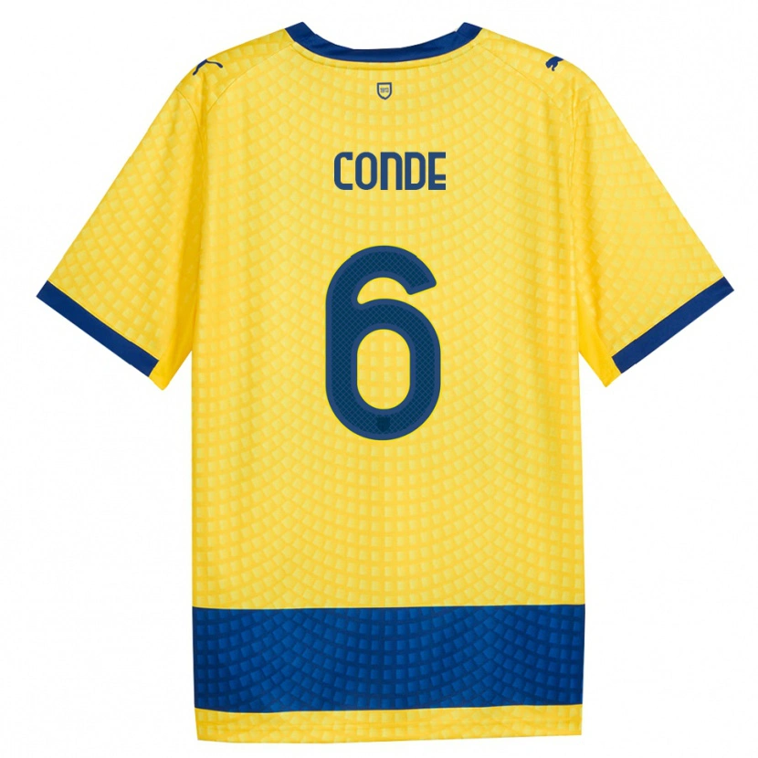 Danxen Damen Bernardo Conde #6 Gelb Blau Schwarz Auswärtstrikot Trikot 2026/27 T-Shirt Schweiz