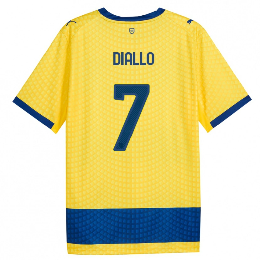 Danxen Damen Ousmane Diallo #7 Gelb Blau Schwarz Auswärtstrikot Trikot 2026/27 T-Shirt Schweiz