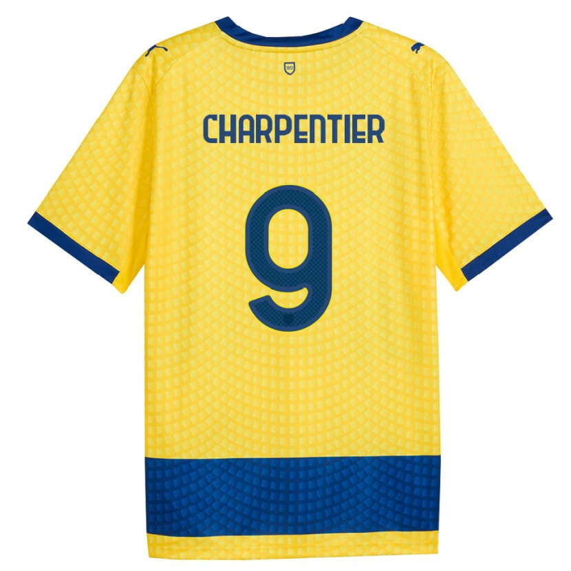 Danxen Damen Gabriel Charpentier #9 Gelb Blau Schwarz Auswärtstrikot Trikot 2026/27 T-Shirt Schweiz
