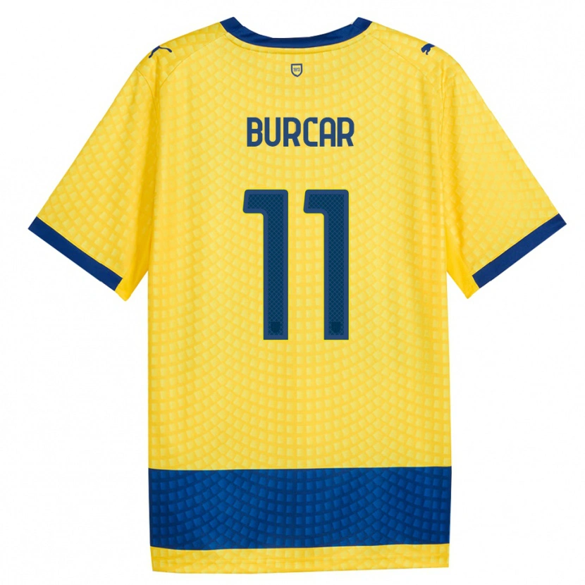 Danxen Damen Andrija Burcar #11 Gelb Blau Schwarz Auswärtstrikot Trikot 2026/27 T-Shirt Schweiz