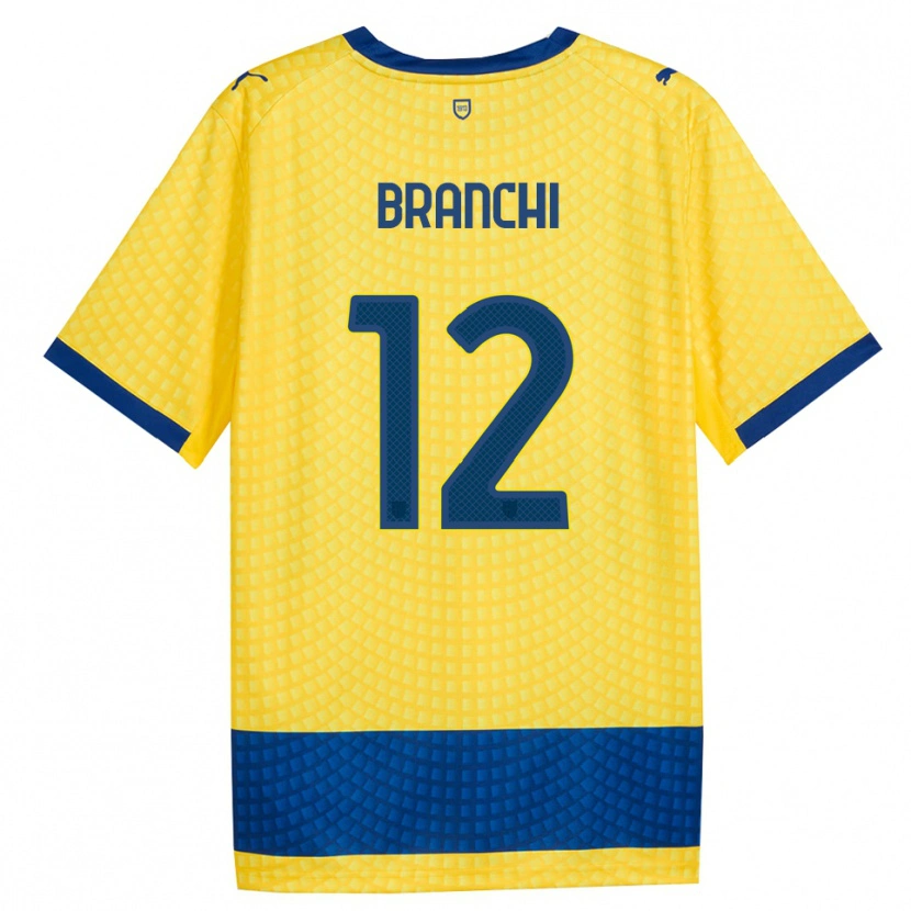 Danxen Damen Ferruccio Branchi #12 Gelb Blau Schwarz Auswärtstrikot Trikot 2026/27 T-Shirt Schweiz