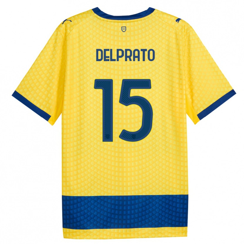Danxen Damen Enrico Delprato #15 Gelb Blau Schwarz Auswärtstrikot Trikot 2026/27 T-Shirt Schweiz