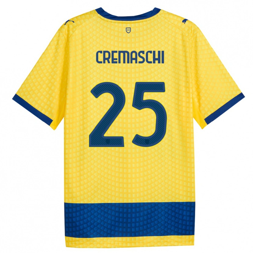 Danxen Damen Benja Cremaschi #25 Gelb Blau Schwarz Auswärtstrikot Trikot 2026/27 T-Shirt Schweiz