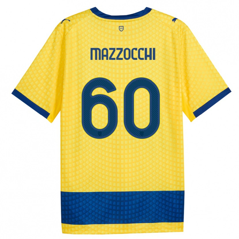 Danxen Damen Alessandro Mazzocchi #60 Gelb Blau Schwarz Auswärtstrikot Trikot 2026/27 T-Shirt Schweiz