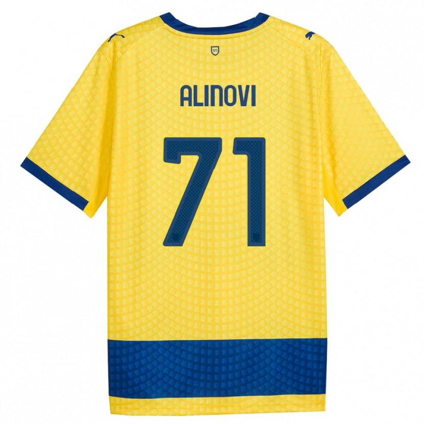 Danxen Damen Filippo Alinovi #71 Gelb Blau Schwarz Auswärtstrikot Trikot 2026/27 T-Shirt Schweiz
