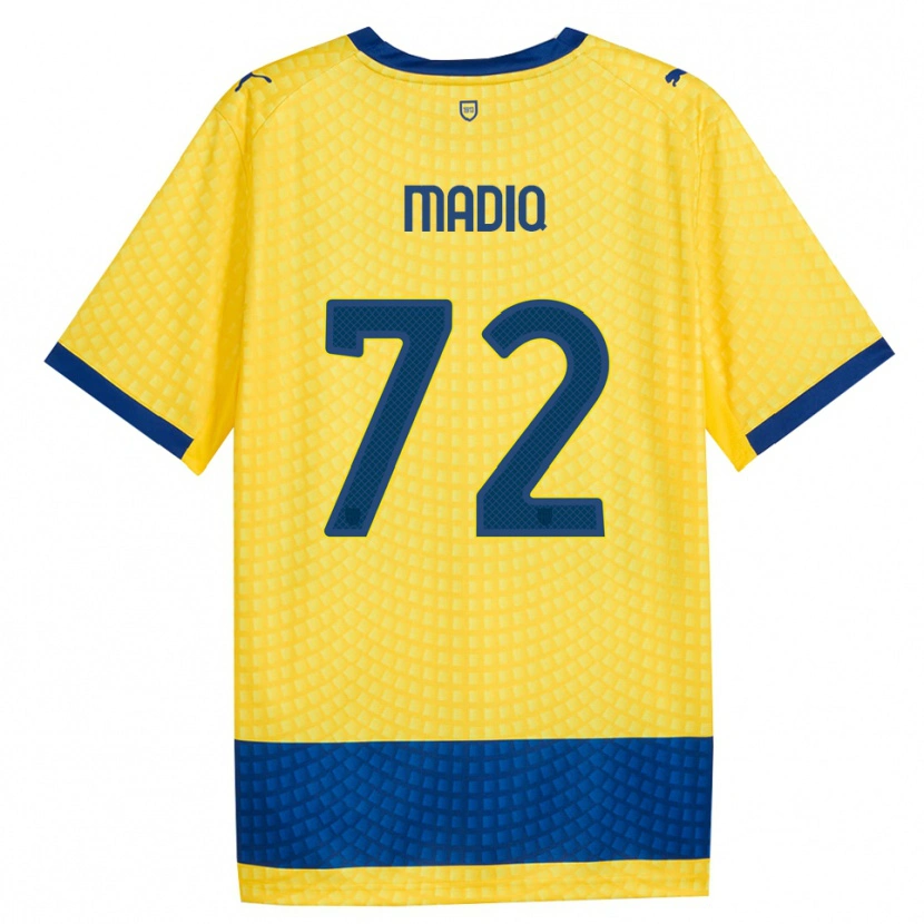 Danxen Damen Abdelaziz Madiq #72 Gelb Blau Schwarz Auswärtstrikot Trikot 2026/27 T-Shirt Schweiz