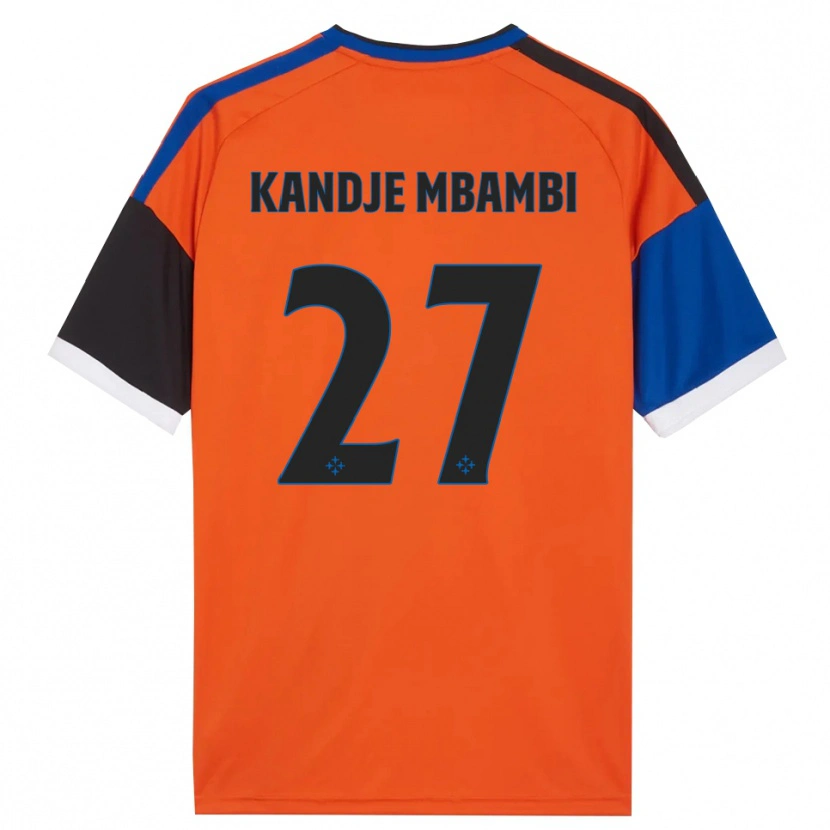 Danxen Damen Jeremy Mbambi #27 Orange Blau Schwarz Weiß Auswärtstrikot Trikot 2026/27 T-Shirt Schweiz