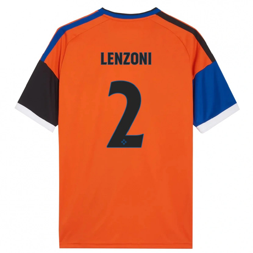 Danxen Damen Samuele Lenzoni #2 Orange Blau Schwarz Weiß Auswärtstrikot Trikot 2026/27 T-Shirt Schweiz