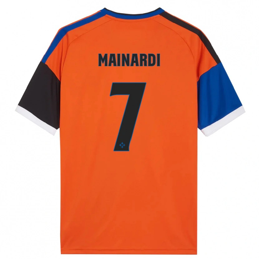 Danxen Damen Gianmarco Mainardi #7 Orange Blau Schwarz Weiß Auswärtstrikot Trikot 2026/27 T-Shirt Schweiz