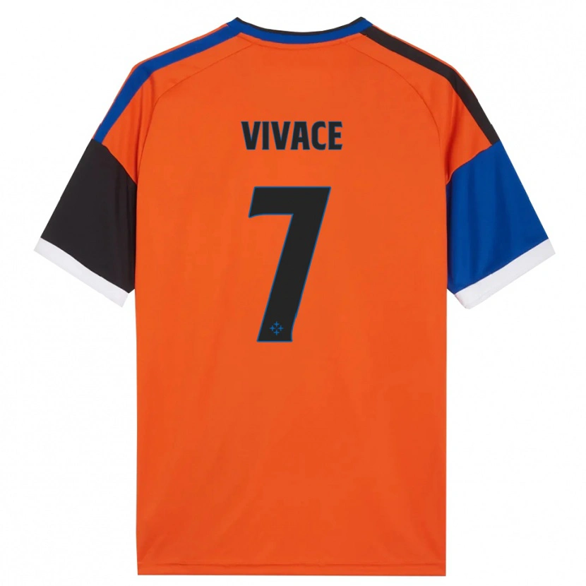 Danxen Damen Cristian Vivace #7 Orange Blau Schwarz Weiß Auswärtstrikot Trikot 2026/27 T-Shirt Schweiz