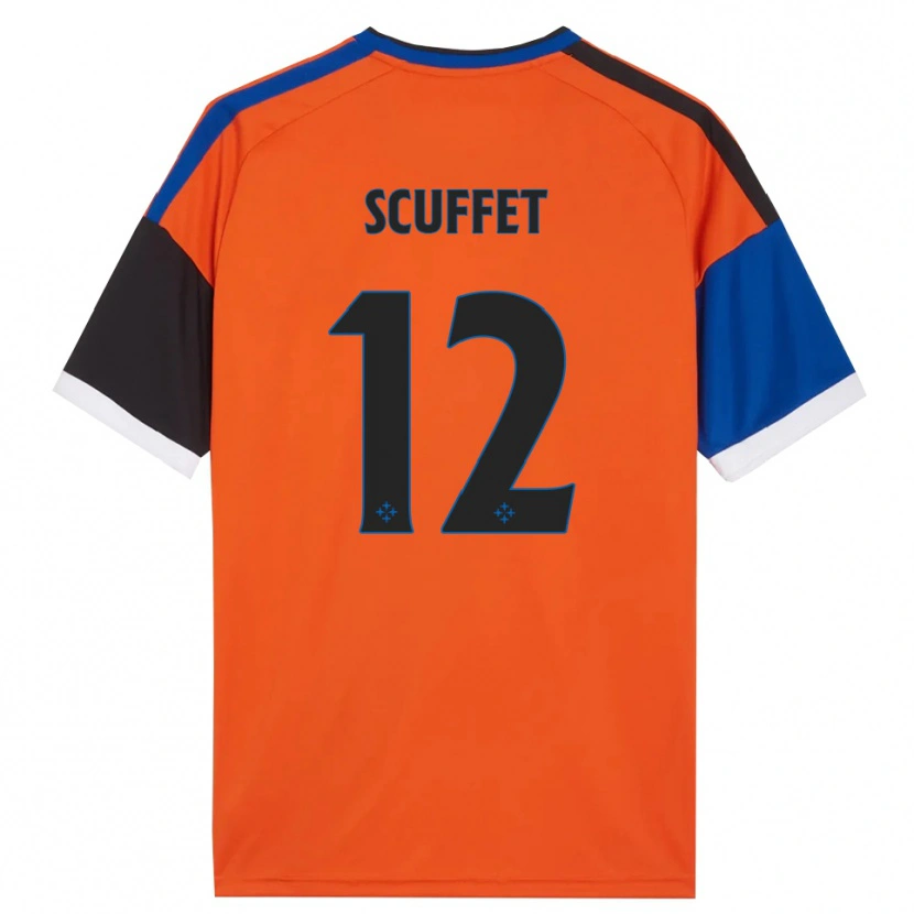 Danxen Damen Simone Scuffet #12 Orange Blau Schwarz Weiß Auswärtstrikot Trikot 2026/27 T-Shirt Schweiz