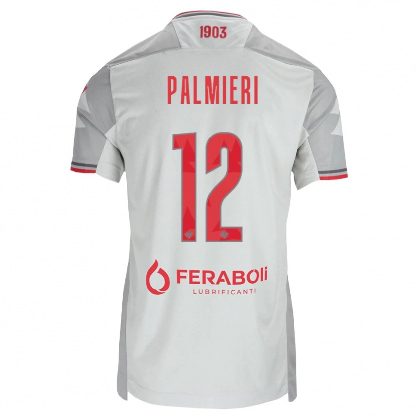 Danxen Damen Cristian Palmieri #12 Grau Weiß Rot Auswärtstrikot Trikot 2026/27 T-Shirt Schweiz
