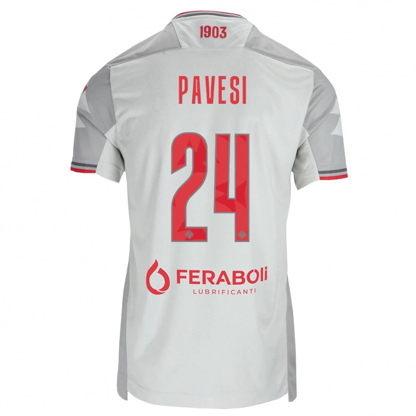 Danxen Damen Davide Pavesi #24 Grau Weiß Rot Auswärtstrikot Trikot 2026/27 T-Shirt Schweiz