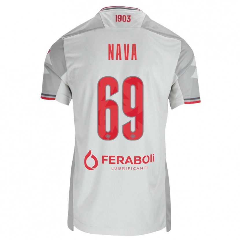 Danxen Damen Lapo Nava #69 Grau Weiß Rot Auswärtstrikot Trikot 2026/27 T-Shirt Schweiz