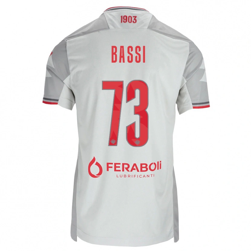 Danxen Damen Emanuele Bassi #73 Grau Weiß Rot Auswärtstrikot Trikot 2026/27 T-Shirt Schweiz