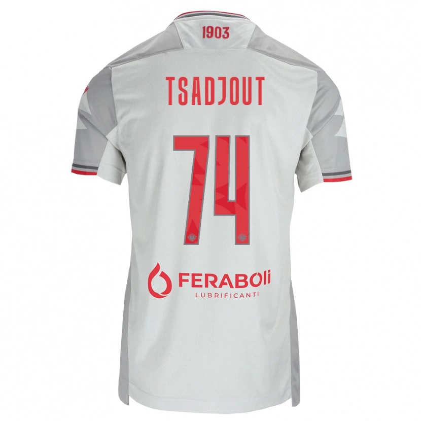 Danxen Damen Frank Tsadjout #74 Grau Weiß Rot Auswärtstrikot Trikot 2026/27 T-Shirt Schweiz