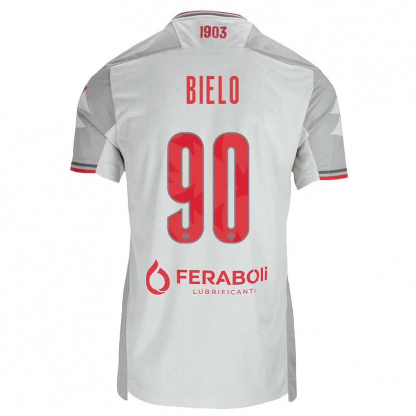 Danxen Damen Manu Bielo #90 Grau Weiß Rot Auswärtstrikot Trikot 2026/27 T-Shirt Schweiz