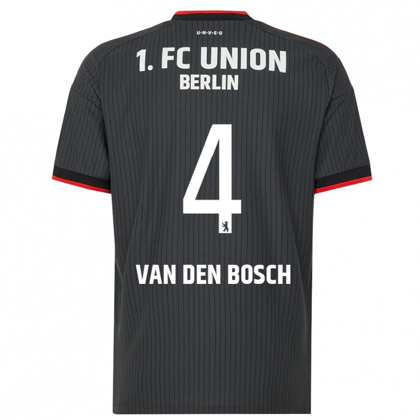 Danxen Damen Zeno Van Den Bosch #4 Schwarz Weiß Rot Auswärtstrikot Trikot 2026/27 T-Shirt Schweiz