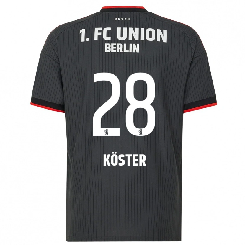 Danxen Damen Leonie Köster #28 Schwarz Weiß Rot Auswärtstrikot Trikot 2026/27 T-Shirt Schweiz