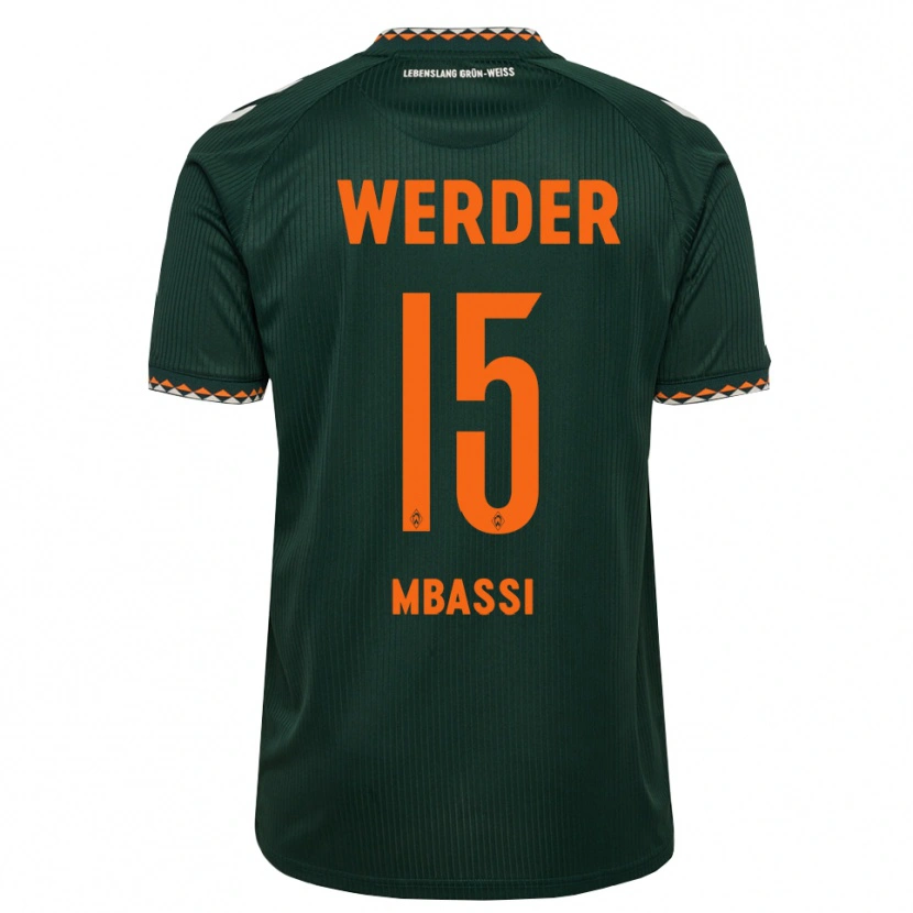 Danxen Damen Mario Mbassi #15 Dunkelgrün Orange Weiß Auswärtstrikot Trikot 2026/27 T-Shirt Schweiz