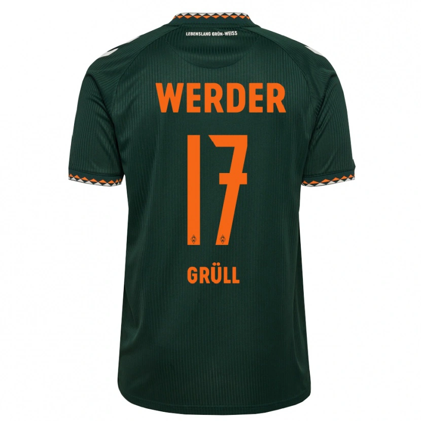 Danxen Damen Marco Grüll #17 Dunkelgrün Orange Weiß Auswärtstrikot Trikot 2026/27 T-Shirt Schweiz
