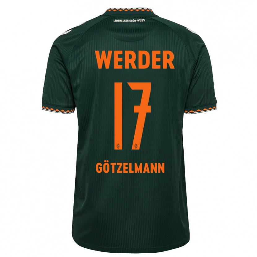 Danxen Damen Patrick Götzelmann #17 Dunkelgrün Orange Weiß Auswärtstrikot Trikot 2026/27 T-Shirt Schweiz
