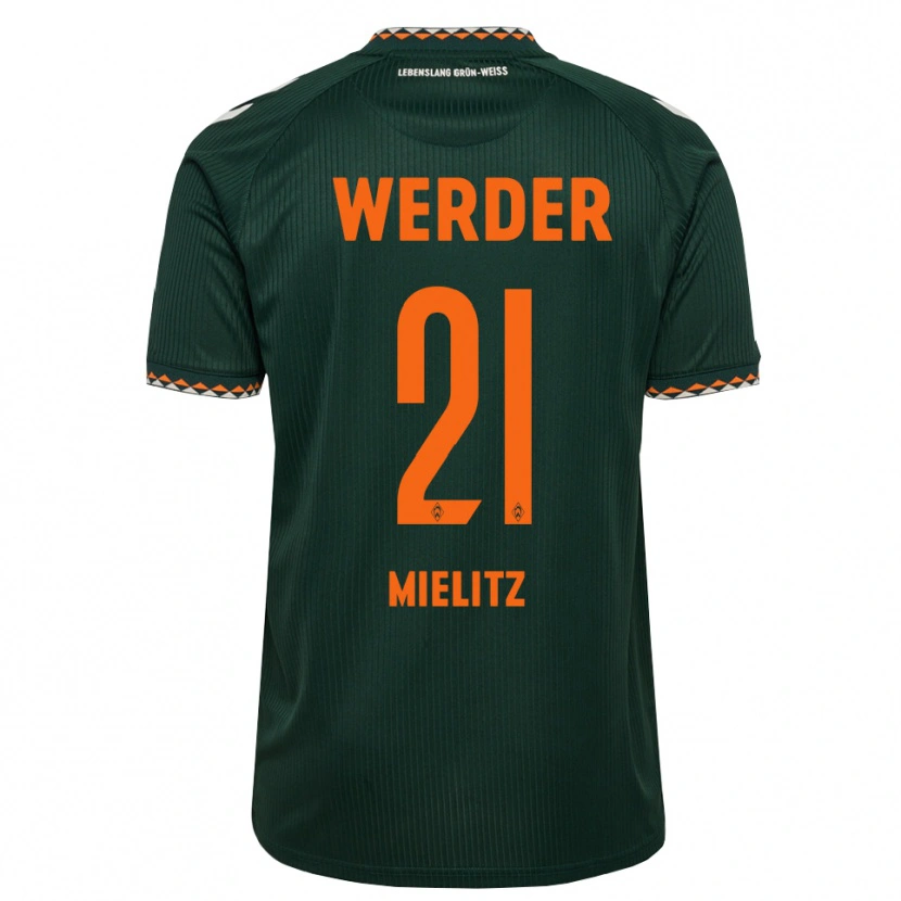 Danxen Damen Sebastian Mielitz #21 Dunkelgrün Orange Weiß Auswärtstrikot Trikot 2026/27 T-Shirt Schweiz