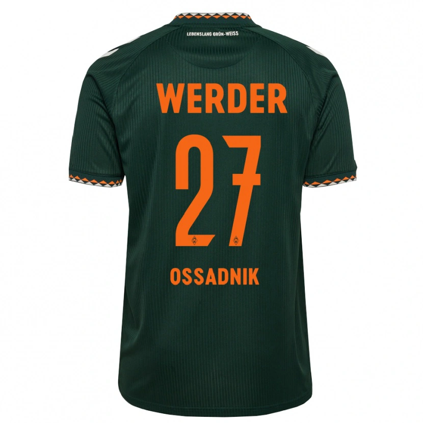 Danxen Damen Jannes Ossadnik #27 Dunkelgrün Orange Weiß Auswärtstrikot Trikot 2026/27 T-Shirt Schweiz