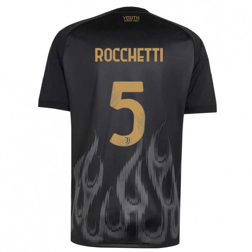 Danxen Damen Edoardo Rocchetti #5 Schwarz Braun Ausweichtrikot Trikot 2026/27 T-Shirt Schweiz