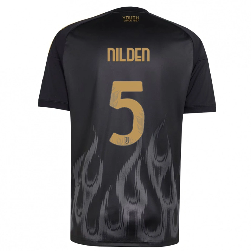 Danxen Damen Amanda Nilden #5 Schwarz Braun Ausweichtrikot Trikot 2026/27 T-Shirt Schweiz