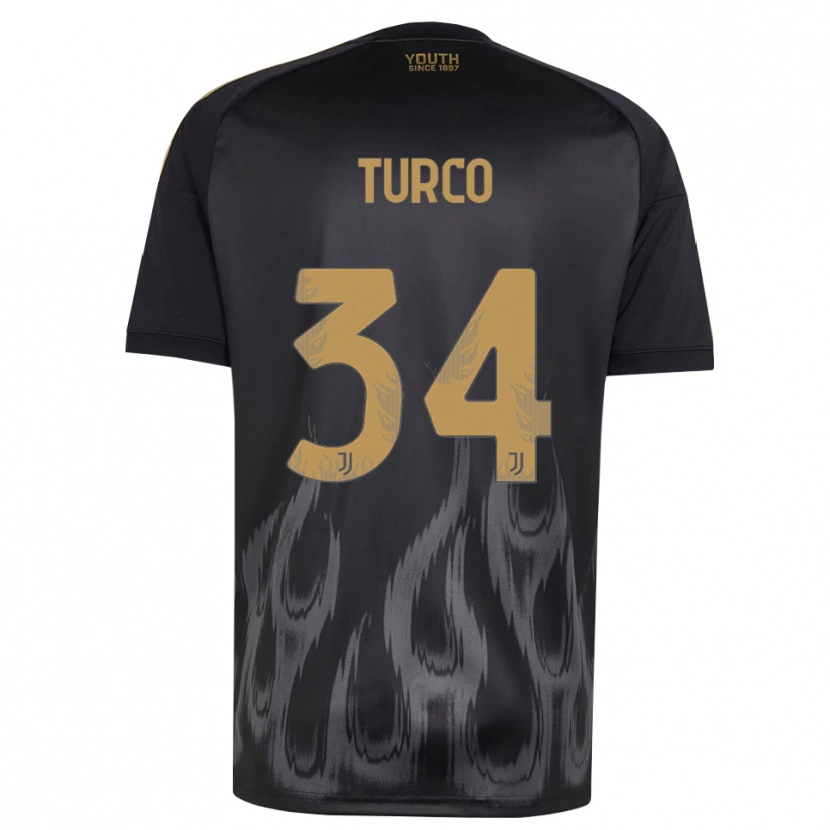 Danxen Damen Stefano Turco #34 Schwarz Braun Ausweichtrikot Trikot 2026/27 T-Shirt Schweiz