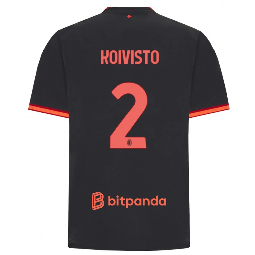 Danxen Damen Emma Koivisto #2 Schwarz Rot Ausweichtrikot Trikot 2026/27 T-Shirt Schweiz