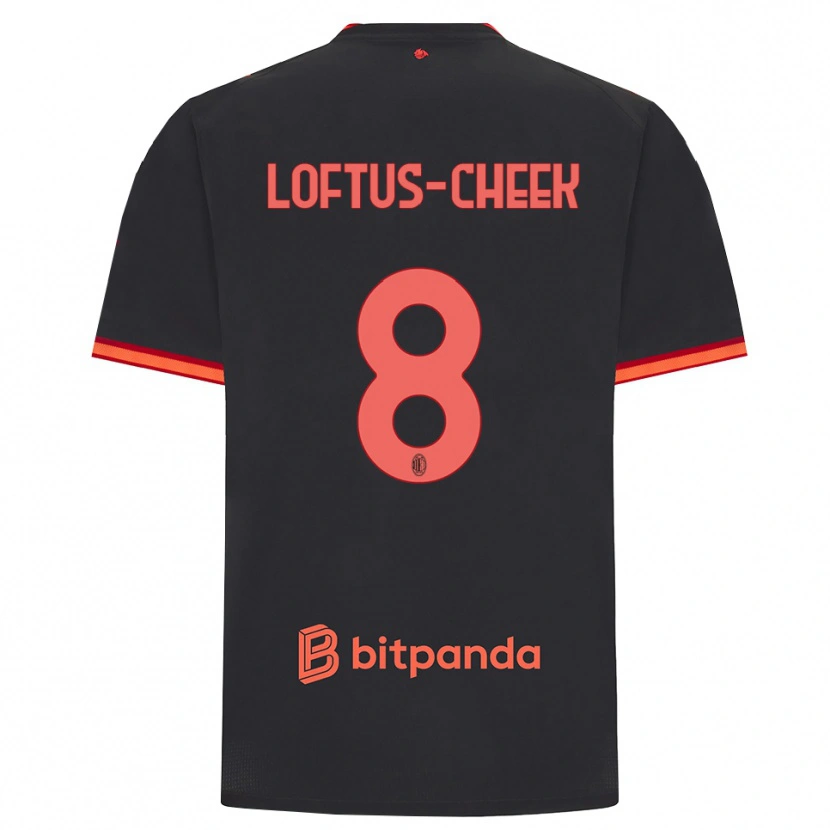 Danxen Damen Ruben Loftus-Cheek #8 Schwarz Rot Ausweichtrikot Trikot 2026/27 T-Shirt Schweiz