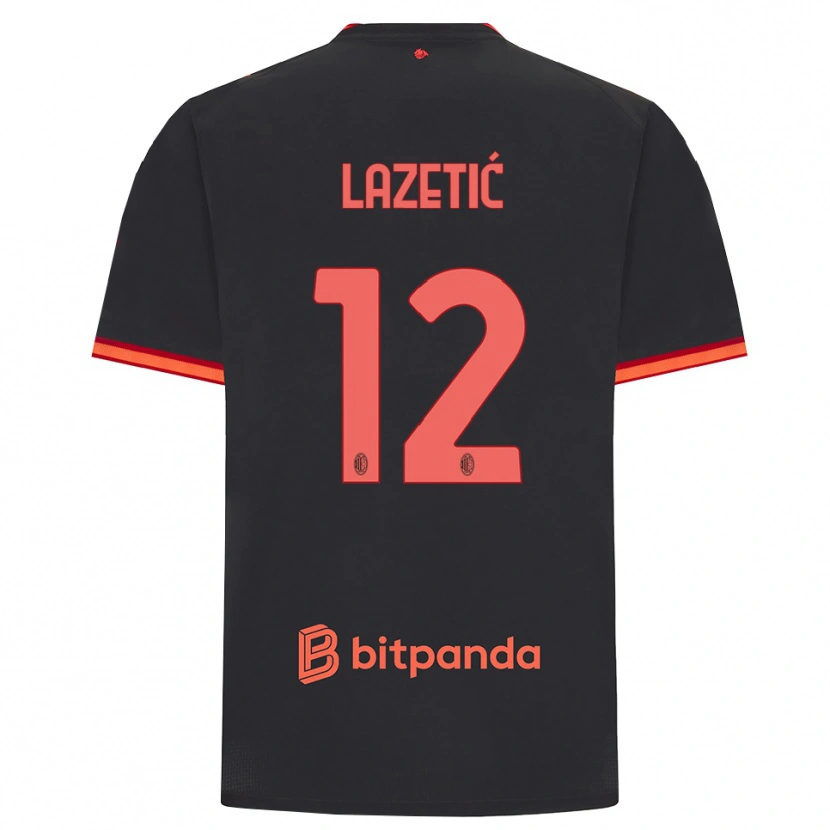 Danxen Damen Marko Lazetic #12 Schwarz Rot Ausweichtrikot Trikot 2026/27 T-Shirt Schweiz