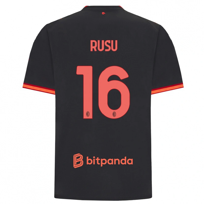 Danxen Damen Ryan Rusu #16 Schwarz Rot Ausweichtrikot Trikot 2026/27 T-Shirt Schweiz