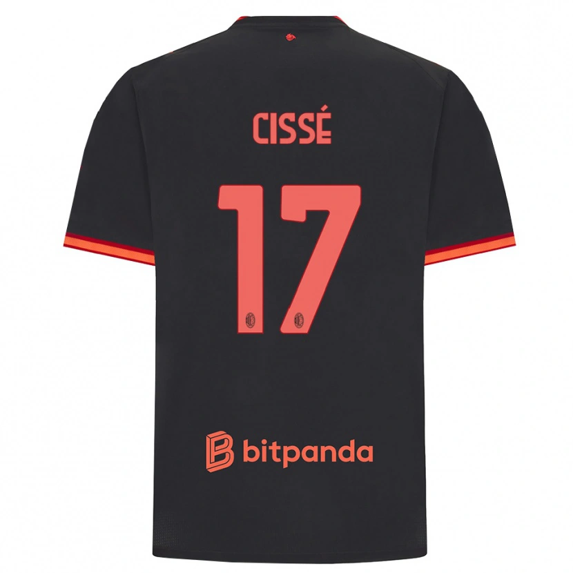 Danxen Damen Maiga-Hamadoun Cissé #17 Schwarz Rot Ausweichtrikot Trikot 2026/27 T-Shirt Schweiz