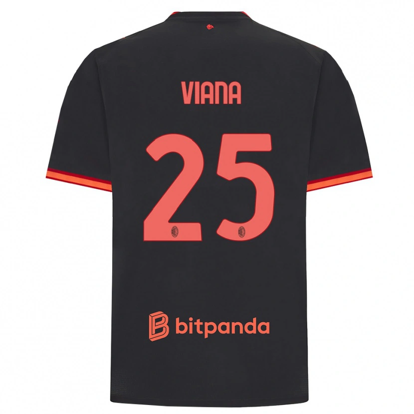 Danxen Damen Viana Seedorf #25 Schwarz Rot Ausweichtrikot Trikot 2026/27 T-Shirt Schweiz