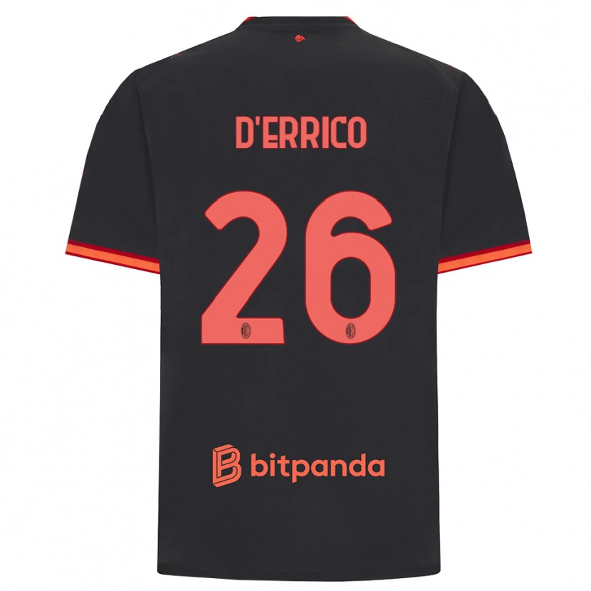 Danxen Damen Leonardo D'errico #26 Schwarz Rot Ausweichtrikot Trikot 2026/27 T-Shirt Schweiz